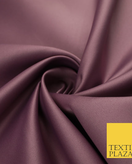 46 COLOURS Premium Plain Smooth Heavy Matt Duchess Bridal Satin Fabric Dress 60"