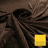 OVER 25 COLOURS Soft Plain Stretch Velvet Velour Fabric Material Dress Craft 58"