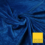 OVER 25 COLOURS Soft Plain Stretch Velvet Velour Fabric Material Dress Craft 58"