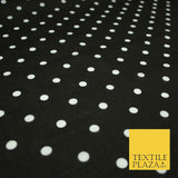 1CM Spotted Polka Dot Printed Poly Cotton Fabric Polycotton Craft Mask 6 COLOURS