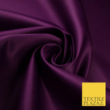 46 COLOURS Premium Plain Smooth Heavy Matt Duchess Bridal Satin Fabric Dress 60"