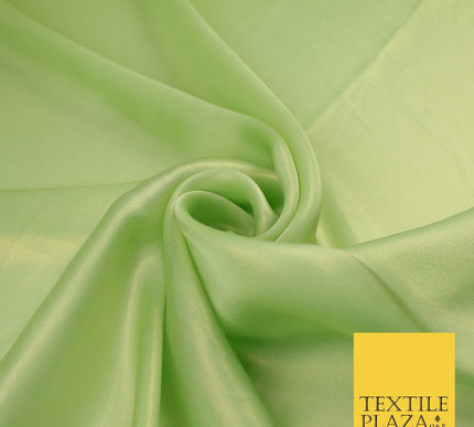 36 COLOURS - Fine Silky Metallic Foil Shimmer Satin Georgette Dress Fabric Drape