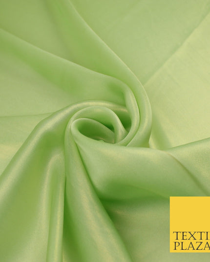 36 COLOURS - Fine Silky Metallic Foil Shimmer Satin Georgette Dress Fabric Drape