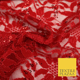 Luxury Floral Ring Sequin Net Corded Lace Bridal Dress Fabric Fashion Craft