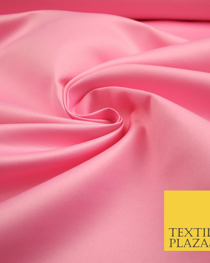 46 COLOURS Premium Plain Smooth Heavy Matt Duchess Bridal Satin Fabric Dress 60"