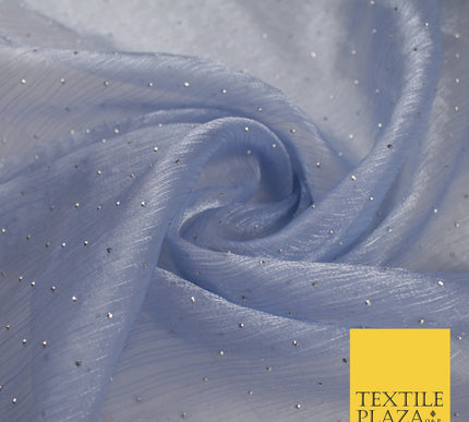 13 COLOURS Premium Dew Drop Crush Organza Bridal Wedding Dance Dress Fabric 57"