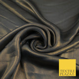 36 COLOURS - Fine Silky Metallic Foil Shimmer Satin Georgette Dress Fabric Drape