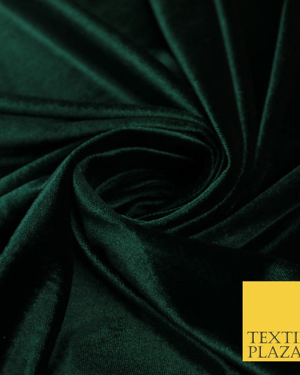 17 COLOURS LUXURY Plush Plain Stretch Velvet Velour Fabric Material Craft 58" D