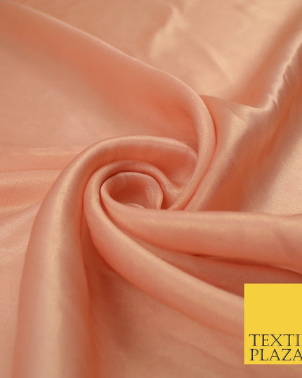 36 COLOURS - Fine Silky Metallic Foil Shimmer Satin Georgette Dress Fabric Drape