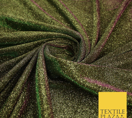 OVER 20 COLOURS - Sparkly Two Tone Glitter Stretch Shimmer Moonlight Fabric 56"