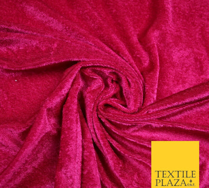 OVER 25 COLOURS Soft Plain Stretch Velvet Velour Fabric Material Dress Craft 58"