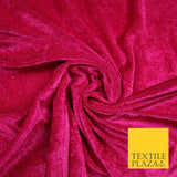 OVER 25 COLOURS Soft Plain Stretch Velvet Velour Fabric Material Dress Craft 58"