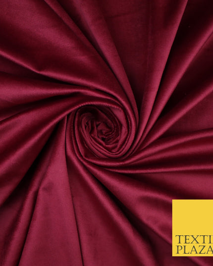 17 COLOURS - LUXURY Plush Plain Stretch Velvet Velour Fabric Material Craft 59"