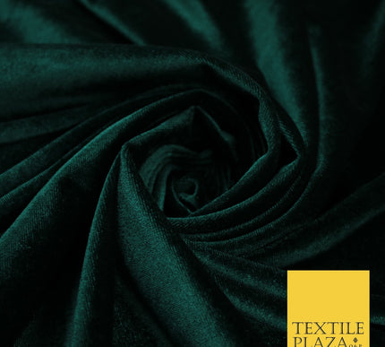 17 COLOURS LUXURY Plush Plain Stretch Velvet Velour Fabric Material Craft 58" D