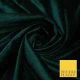 17 COLOURS LUXURY Plush Plain Stretch Velvet Velour Fabric Material Craft 58" D