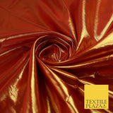 24 COLOURS - Metallic Two Tone Lame Fabric Shiny Mirror Foil Dancewear Costume