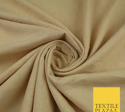 OVER 20 COLOURS - Plain Soft LINEN LOOK 100% Polyester Fabric Dress Craft 54"