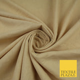 OVER 20 COLOURS - Plain Soft LINEN LOOK 100% Polyester Fabric Dress Craft 54"