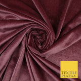 17 COLOURS LUXURY Plush Plain Stretch Velvet Velour Fabric Material Craft 58" D