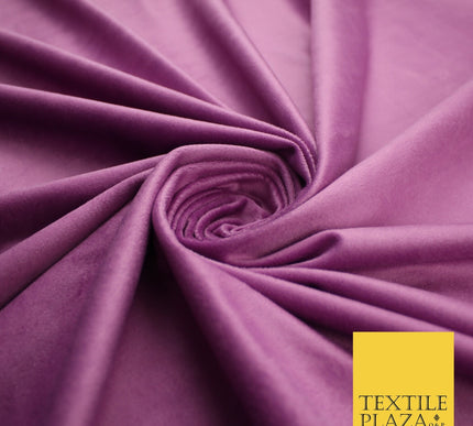 17 COLOURS - LUXURY Plush Plain Stretch Velvet Velour Fabric Material Craft 59"