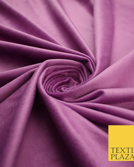 17 COLOURS - LUXURY Plush Plain Stretch Velvet Velour Fabric Material Craft 59"