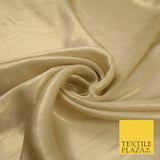 36 COLOURS - Fine Silky Metallic Foil Shimmer Satin Georgette Dress Fabric Drape