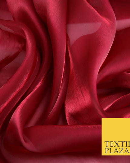 22 COLOURS - Soft Crystal Organza Shimmer Sheer Voile Draping Veil Dress Fabric