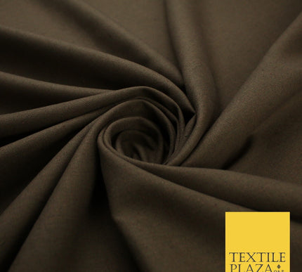 OVER 20 COLOURS - Plain Soft LINEN LOOK 100% Polyester Fabric Dress Craft 54"
