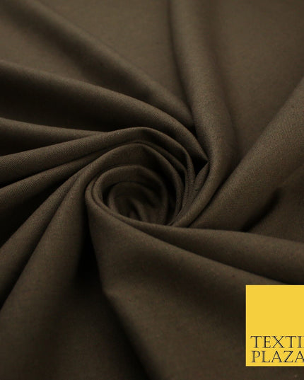 OVER 20 COLOURS - Plain Soft LINEN LOOK 100% Polyester Fabric Dress Craft 54"