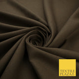 OVER 20 COLOURS - Plain Soft LINEN LOOK 100% Polyester Fabric Dress Craft 54"