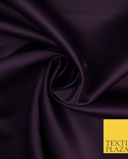 46 COLOURS Premium Plain Smooth Heavy Matt Duchess Bridal Satin Fabric Dress 60"