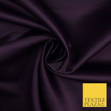 46 COLOURS Premium Plain Smooth Heavy Matt Duchess Bridal Satin Fabric Dress 60"