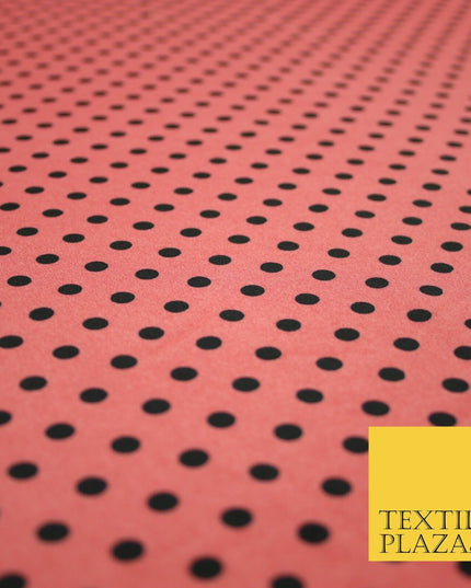 5mm Small Polka Dot Spot Printed Crepe Spotted Dotted Polyester Dress Fabric 58"