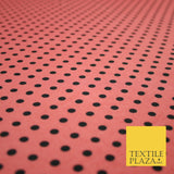 5mm Small Polka Dot Spot Printed Crepe Spotted Dotted Polyester Dress Fabric 58"