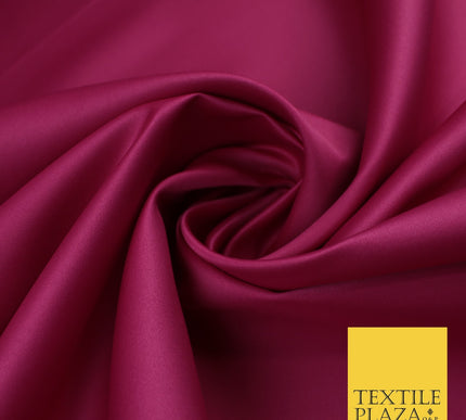 46 COLOURS Premium Plain Smooth Heavy Matt Duchess Bridal Satin Fabric Dress 60"