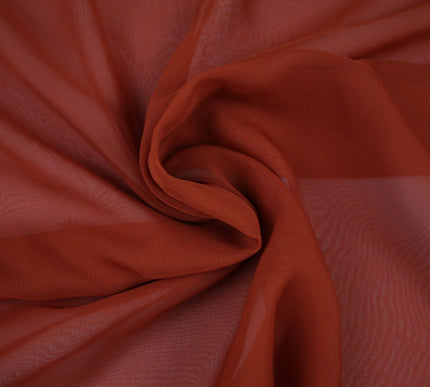 OVER 25 COLOURS Premium Plain Dyed Chiffon Fine Soft Georgette Dress Sari Fabric