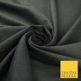 OVER 20 COLOURS - Plain Soft LINEN LOOK 100% Polyester Fabric Dress Craft 54"