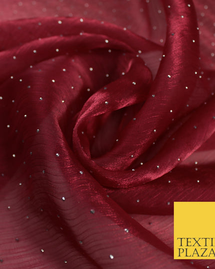 13 COLOURS Premium Dew Drop Crush Organza Bridal Wedding Dance Dress Fabric 57"