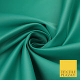 46 COLOURS Premium Plain Smooth Heavy Matt Duchess Bridal Satin Fabric Dress 60"