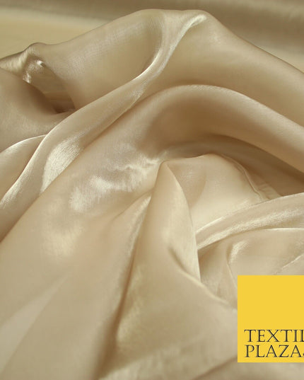 22 COLOURS - Soft Crystal Organza Shimmer Sheer Voile Draping Veil Dress Fabric