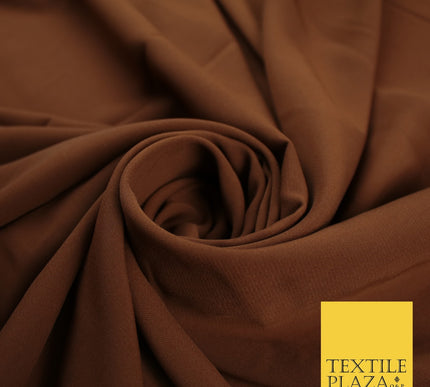 3 COLOURS Plain Soft Smooth Heavy Georgette Chiffon Sheer Dress Fabric 48" Wide
