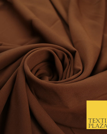 3 COLOURS Plain Soft Smooth Heavy Georgette Chiffon Sheer Dress Fabric 48" Wide