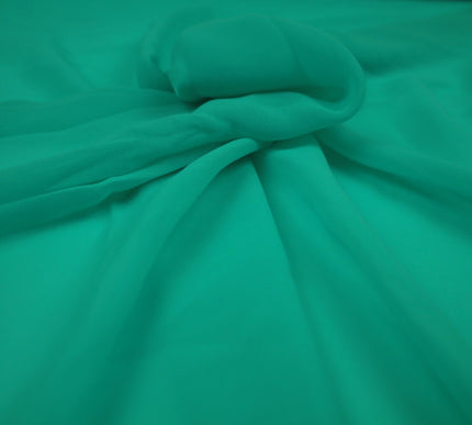 OVER 25 COLOURS Premium Plain Dyed Chiffon Fine Soft Georgette Dress Sari Fabric