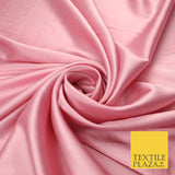 OVER 30 COLOURS Fine Silky Smooth Liquid Sateen Satin Dress Fabric Drape Lining
