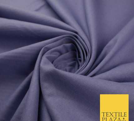 30 COLOURS - Plain Smooth Cotton Square Soft Fabric Dress Material Decor 56"