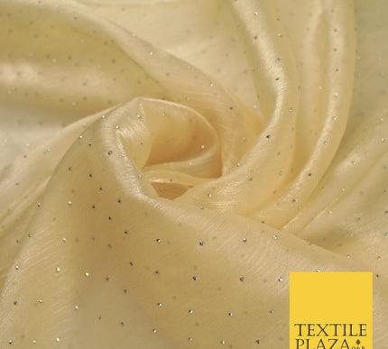 13 COLOURS Premium Dew Drop Crush Organza Bridal Wedding Dance Dress Fabric 57"