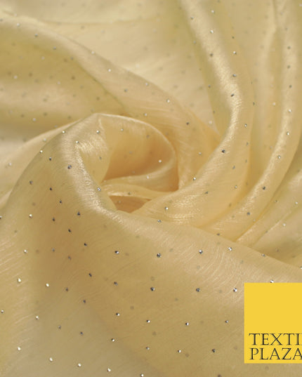 13 COLOURS Premium Dew Drop Crush Organza Bridal Wedding Dance Dress Fabric 57"