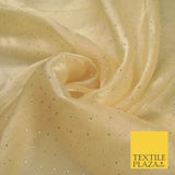 13 COLOURS Premium Dew Drop Crush Organza Bridal Wedding Dance Dress Fabric 57"