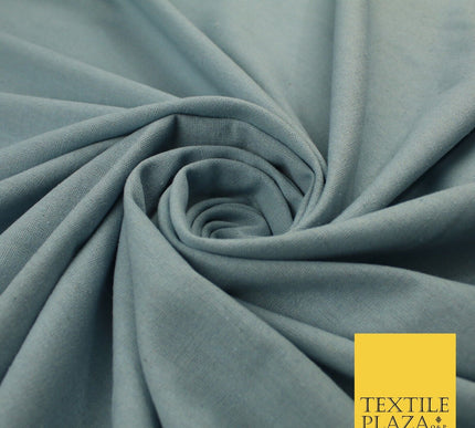 OVER 20 COLOURS - Plain Soft LINEN LOOK 100% Polyester Fabric Dress Craft 54"