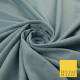 OVER 20 COLOURS - Plain Soft LINEN LOOK 100% Polyester Fabric Dress Craft 54"
